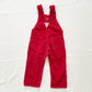 OshKosh Darker Red Cord Overalls - Yellow Clover Vintage Kids Clothes