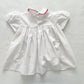 Strawberry Embroidered Dress - Yellow Clover Vintage Kids Clothes