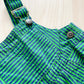 Vintage Circo Green Striped Overalls - Yellow Clover Vintage Kids Clothes