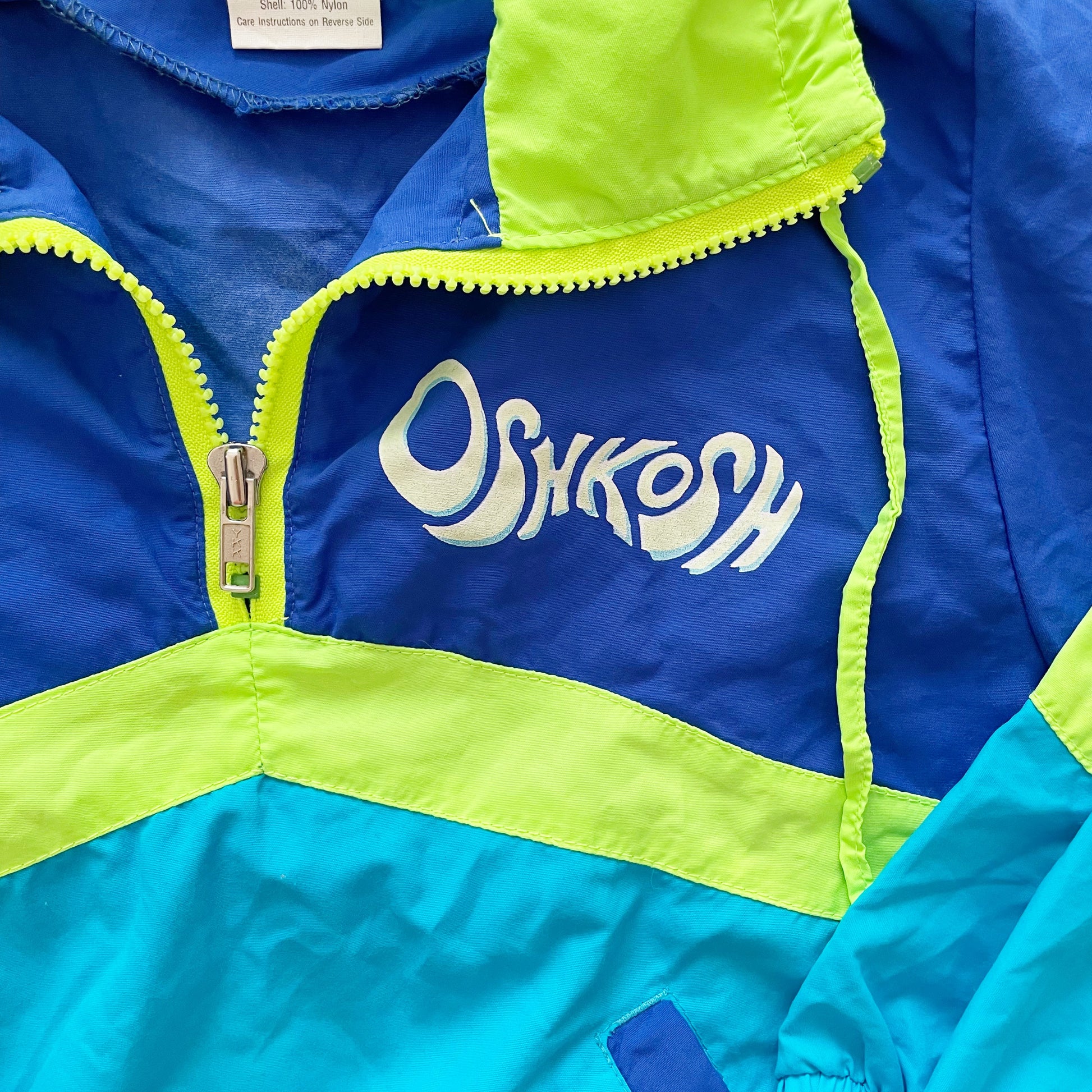 OshKosh Nylon Jacket - Yellow Clover Vintage Kids Clothes