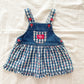 Baby B’gosh Heart Woven Gingham Skirtall - Yellow Clover Vintage Kids Clothes