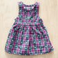 OshKosh Sheep and Girl Woven Plaid Dress - Yellow Clover Vintage Kids Clothes