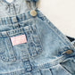 OshKosh Medium Wash Shortalls - Yellow Clover Vintage Kids Clothes