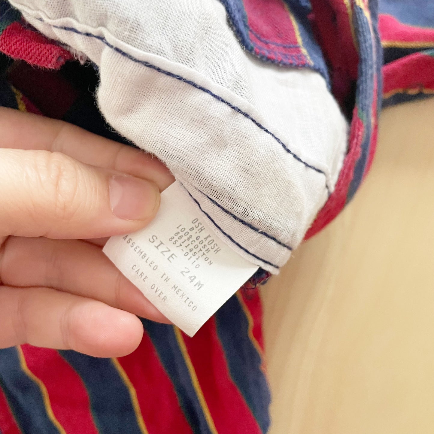 Vintage OshKosh Wide Stripe Overalls