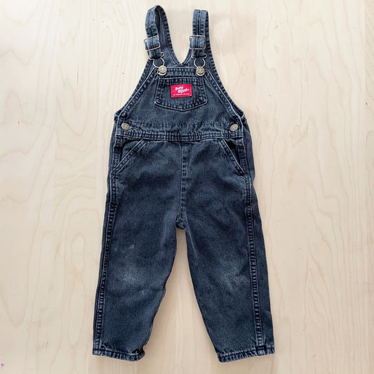 Vintage Baby B’gosh Dark Gray/Black Denim Overalls