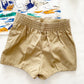 Beach Print Button Up Shorts Set • 4T - Yellow Clover Vintage Kids Clothes