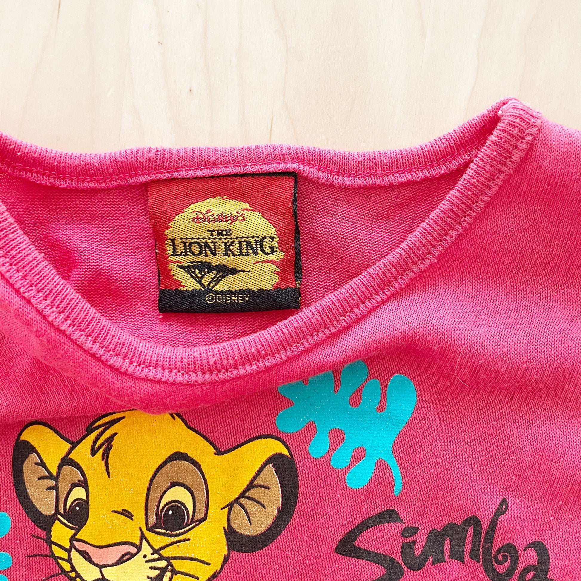 Lion King Simba Peplum Tee - Yellow Clover Vintage Kids Clothes
