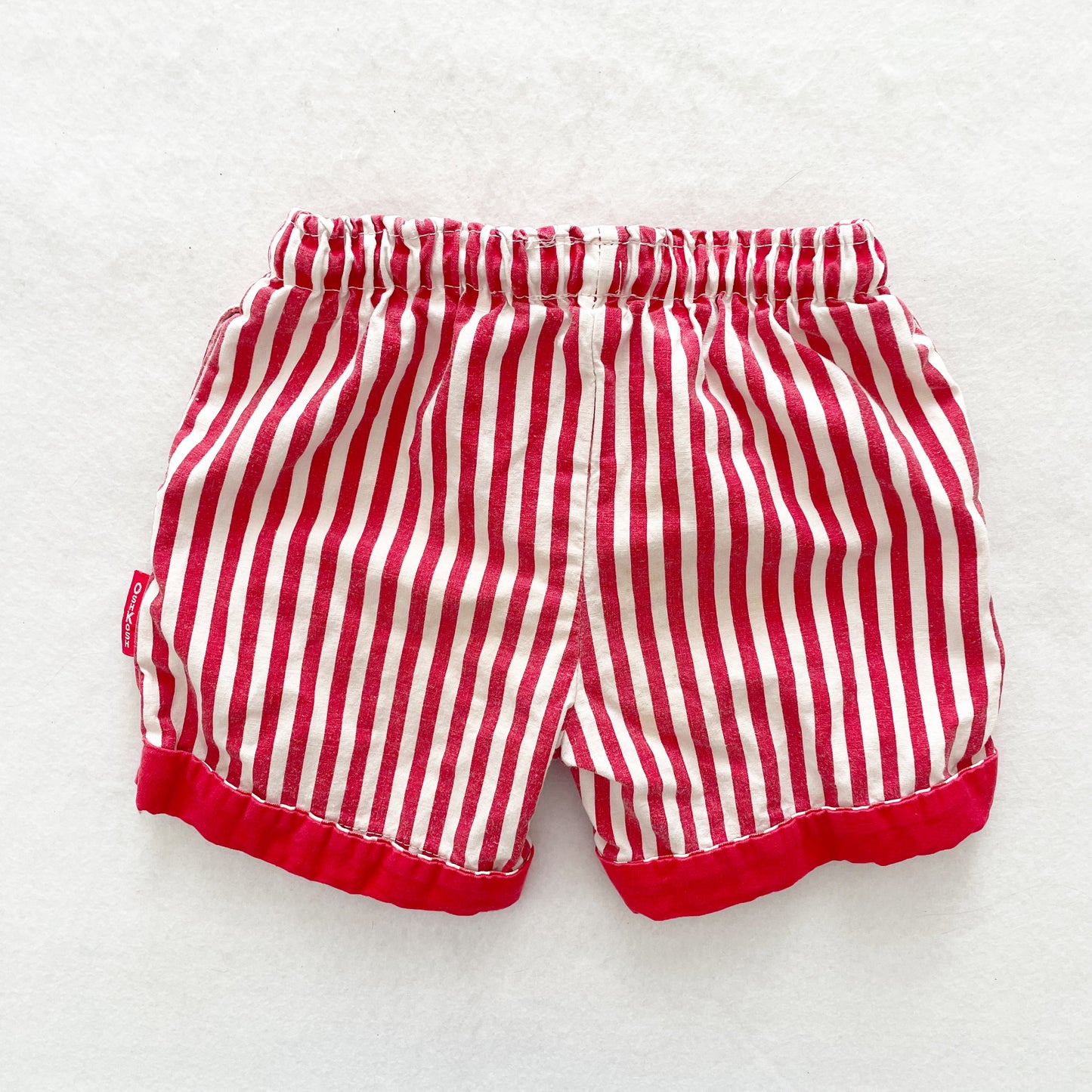 OshKosh Red Strip Shorts - Yellow Clover Vintage Kids Clothes