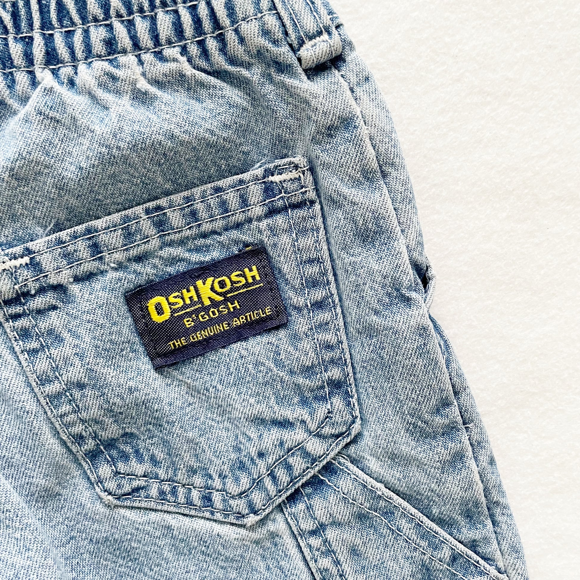 OshKosh Medium Light Wash Jeans - Yellow Clover Vintage Kids Clothes