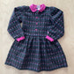 Vintage OshKosh Black Floral Woven Dress - Yellow Clover Vintage Kids Clothes