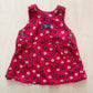 Baby B’gosh Red Flower Print Cord Pinafore Dress - Yellow Clover Vintage Kids Clothes