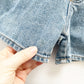 OshKosh Medium Light Wash Denim Shortalls - Yellow Clover Vintage Kids Clothes