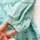 OshKosh Floral Cord Collared Dress - Yellow Clover Vintage Kids Clothes