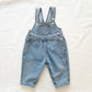 Guess Denim Heart Button Overalls - Yellow Clover Vintage Kids Clothes