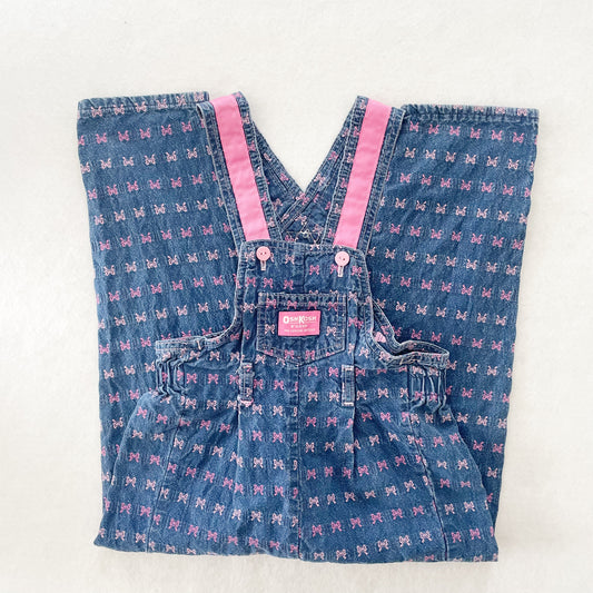 OshKosh Bow Woven Overalls - Yellow Clover Vintage Kids Clothes