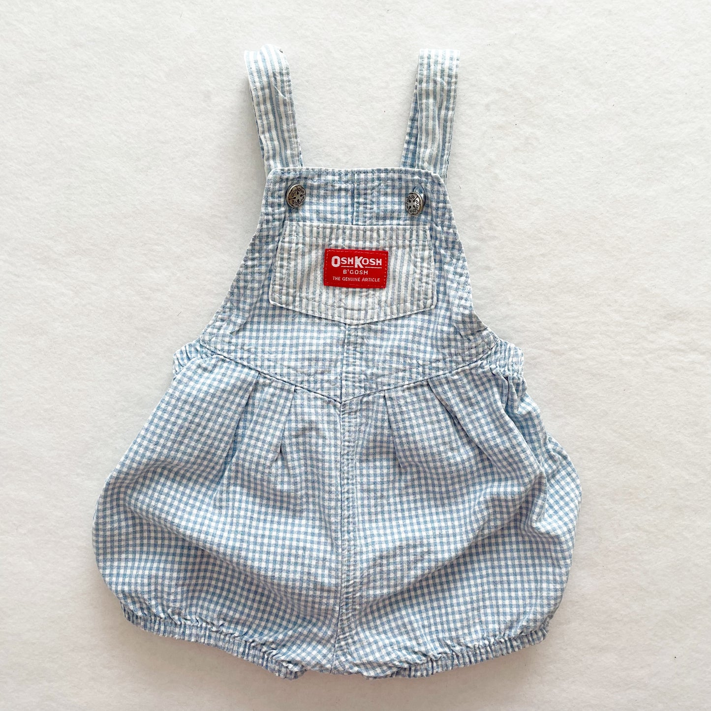 OshKosh Blue Gingham Bubble Romper