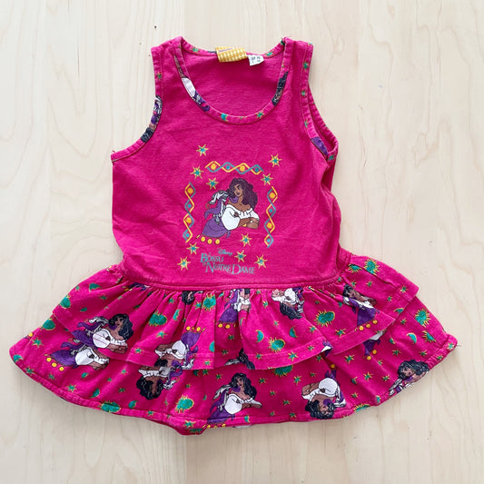 Esmerelda Ruffle Peplum Tunic Dress - Yellow Clover Vintage Kids Clothes