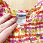 OshKosh Seersucker Fruit Embroidery Romper - Yellow Clover Vintage Kids Clothes