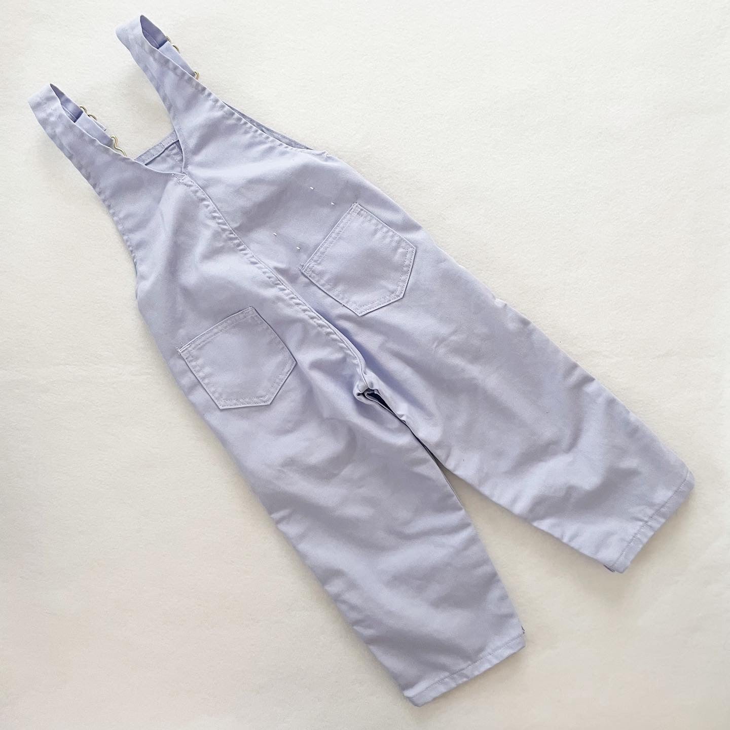 Land’s End Periwinkle Purple Overalls - Yellow Clover Vintage Kids Clothes