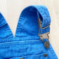 OshKosh Sky Blue Baggy Shortalls - Yellow Clover Vintage Kids Clothes