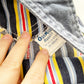 OshKosh Striped Baggy Shortalls - Yellow Clover Vintage Kids Clothes