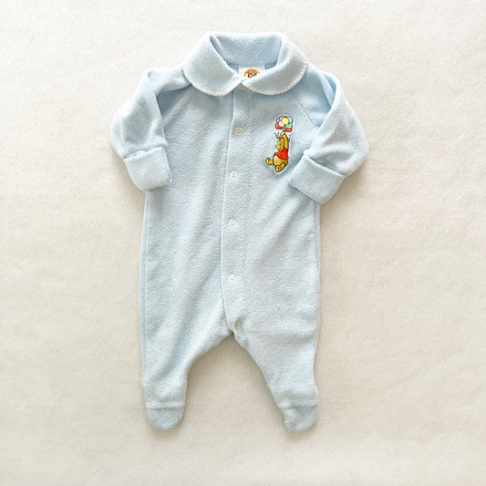 Winnie the Pooh Terry Sleeper - Yellow Clover Vintage Kids Clothes
