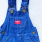 OshKosh Blue Cord Overalls - Yellow Clover Vintage Kids Clothes