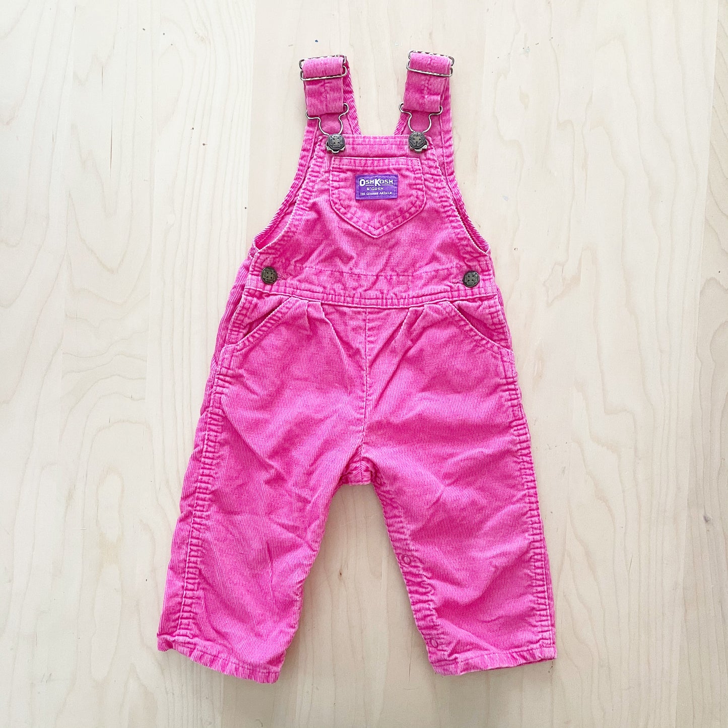 OshKosh Bright Pink Cord Overalls