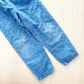 Vintage OshKosh Bow Back Floral Woven Chambray Overalls - Yellow Clover Vintage Kids Clothes
