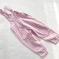 OshKosh Pink Textured Plaid Overalls - Yellow Clover Vintage Kids Clothes