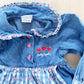 Vintage Baby B’gosh Gingham Heart Apron Dress