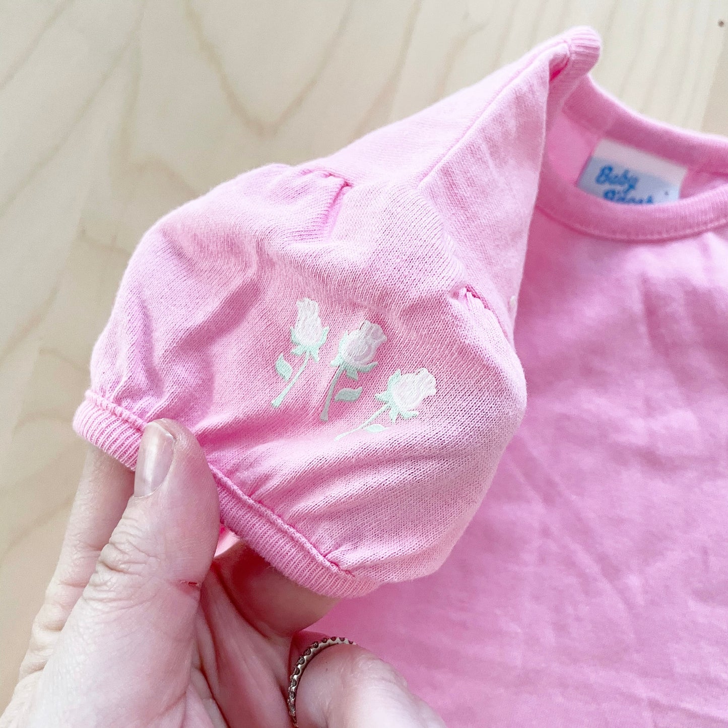 Deadstock Baby B’gosh Rose Layer Tee - Yellow Clover Vintage Kids Clothes
