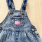 OshKosh Acid Wash Bubble Overalls - Yellow Clover Vintage Kids Clothes