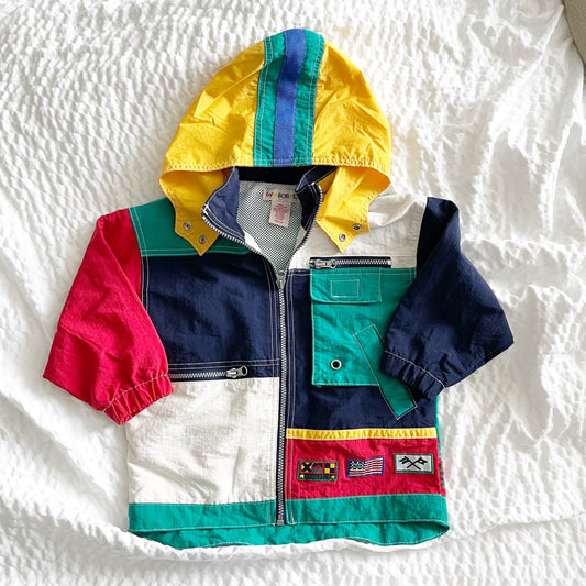 Gymboree Colorblock Jacket - Yellow Clover Vintage Kids Clothes