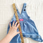 Baby B’gosh Cross Front Bubble Overalls - Yellow Clover Vintage Kids Clothes