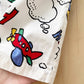 Airplane Hot Air Balloon Romper - Yellow Clover Vintage Kids Clothes