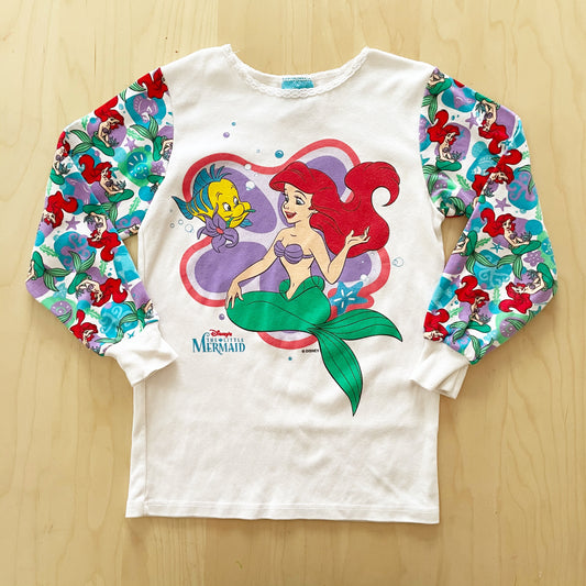 The Little Mermaid Long Sleeve Tee - Yellow Clover Vintage Kids Clothes