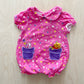 Pooh Floral Collared Romper