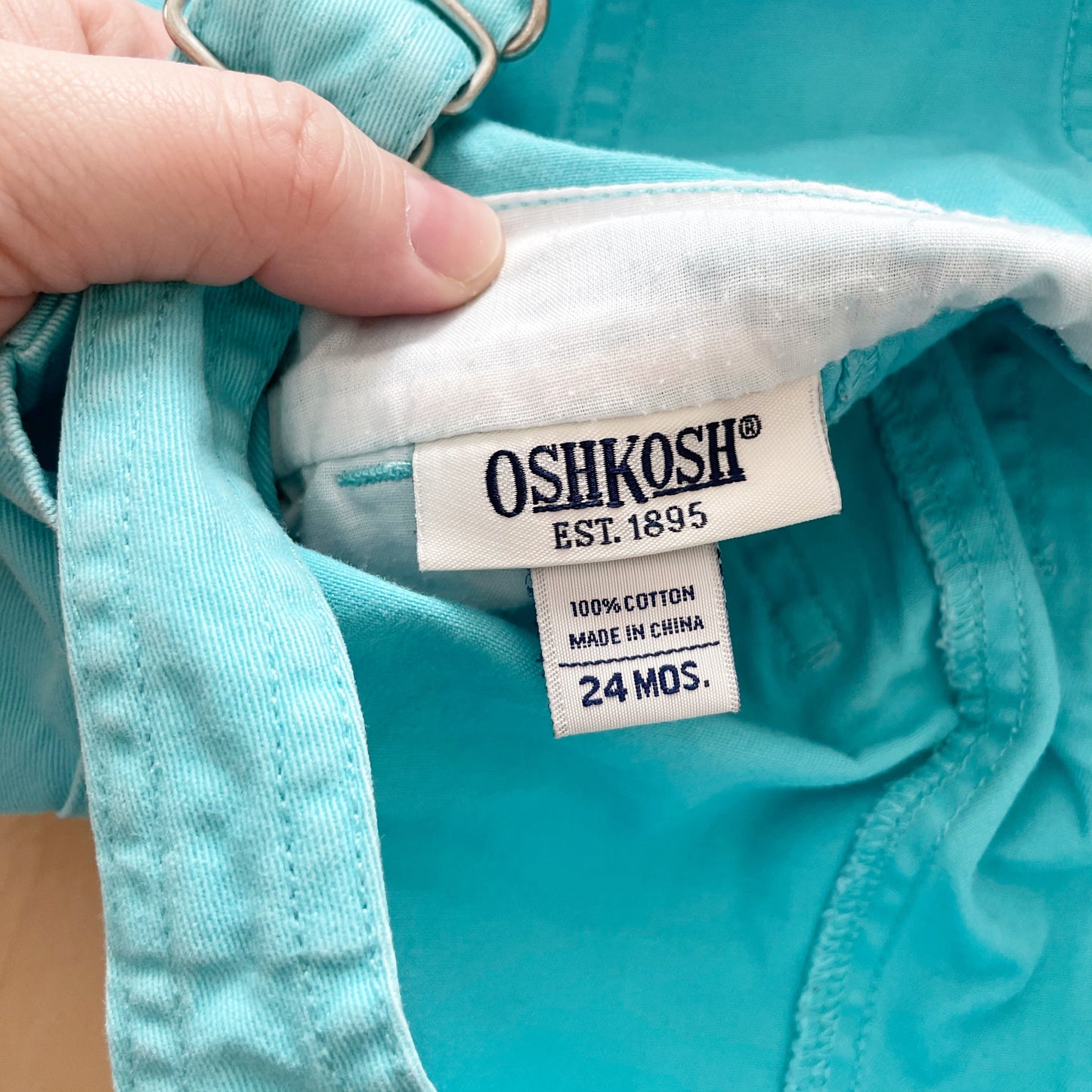 OshKosh Turquoise Classic Shortalls