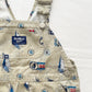 OshKosh Nautical Print Shortalls - Yellow Clover Vintage Kids Clothes
