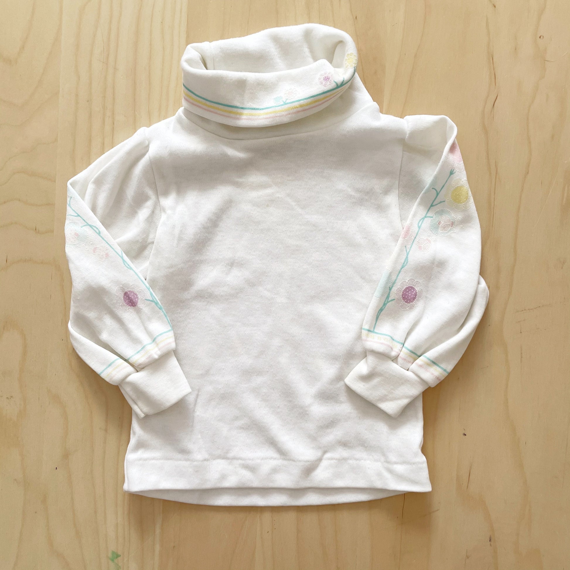 Vintage OshKosh Pastel Floral Ladybug Layer Tee - Yellow Clover Vintage Kids Clothes