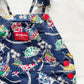 OshKosh Nautical Boat Print Shortalls - Yellow Clover Vintage Kids Clothes