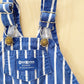 Vintage OshKosh Blue Wide Stripe Shortalls