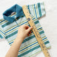 Donmoor Textured Striped Polo