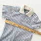 OshKosh Blue Stripe Button Up Shirt - Yellow Clover Vintage Kids Clothes