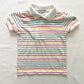 OshKosh Rainbow Stripe Polo - Yellow Clover Vintage Kids Clothes