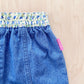 OshKosh Blue Wash Yellow Floral Pull On Pants - Yellow Clover Vintage Kids Clothes