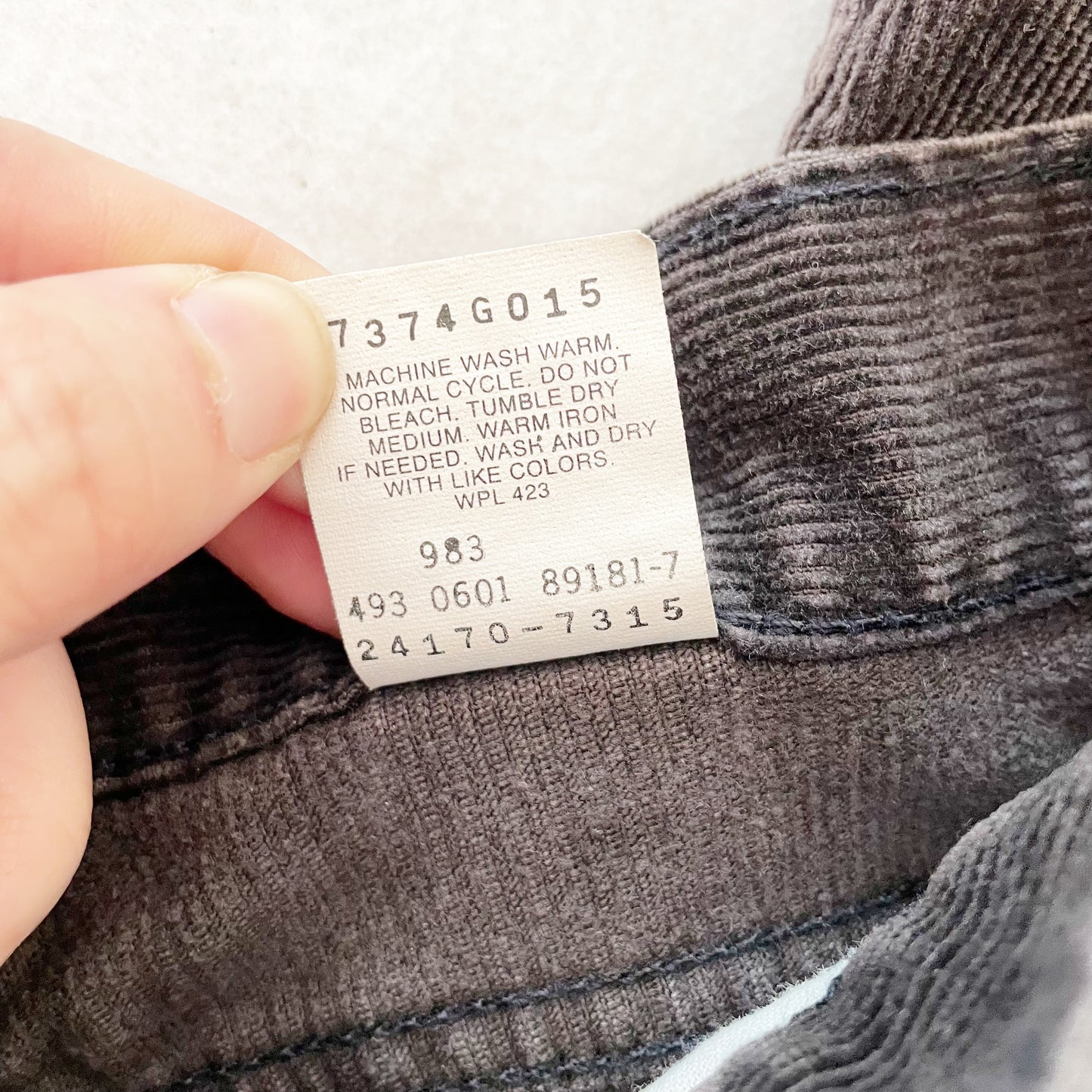Levi’s Dark Brown Cord Pants - Yellow Clover Vintage Kids Clothes