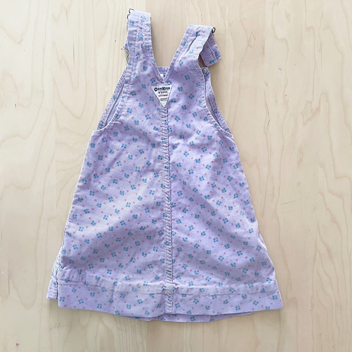 OshKosh Patterned Skirtall - Yellow Clover Vintage Kids Clothes