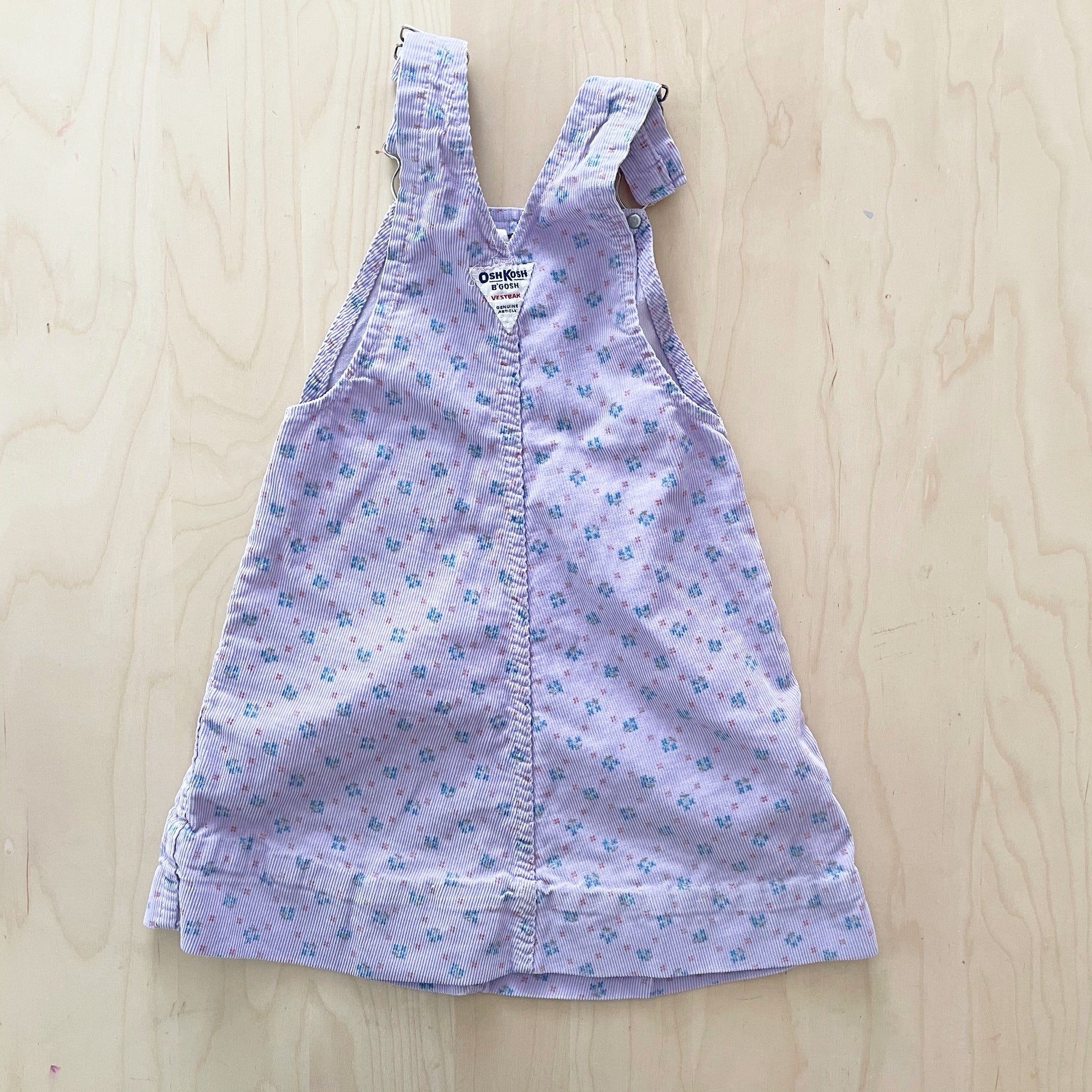 OshKosh Patterned Skirtall - Yellow Clover Vintage Kids Clothes